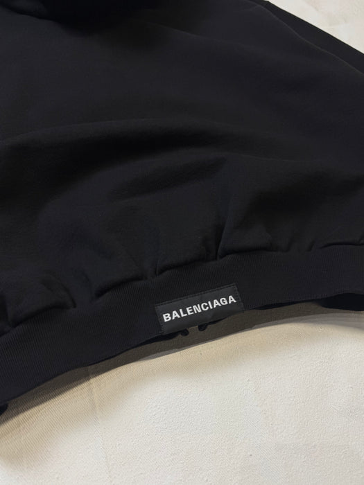 Balenciaga Unifit Cropped Zip Up Sweater Black (USED) | Vitnage Clothing Store Canada