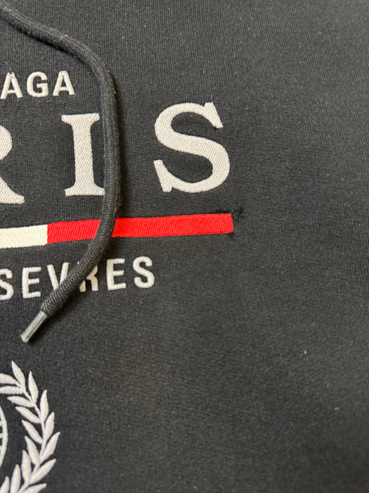 Balenciaga Paris Flag Hoodie Black (USED) | Vitnage Clothing Store Canada