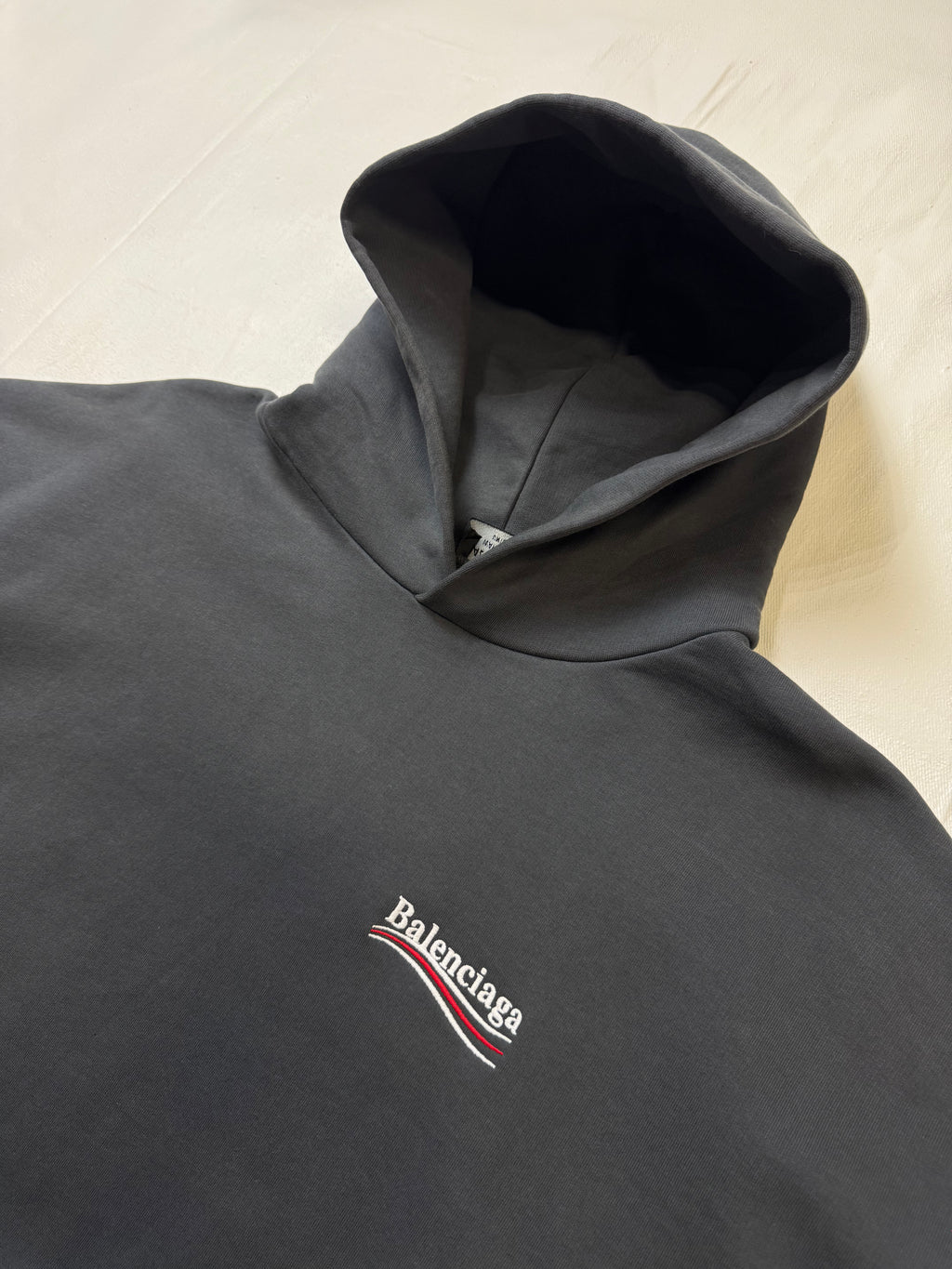 Balenciaga Political Campaign Hoodie Grey (USED)