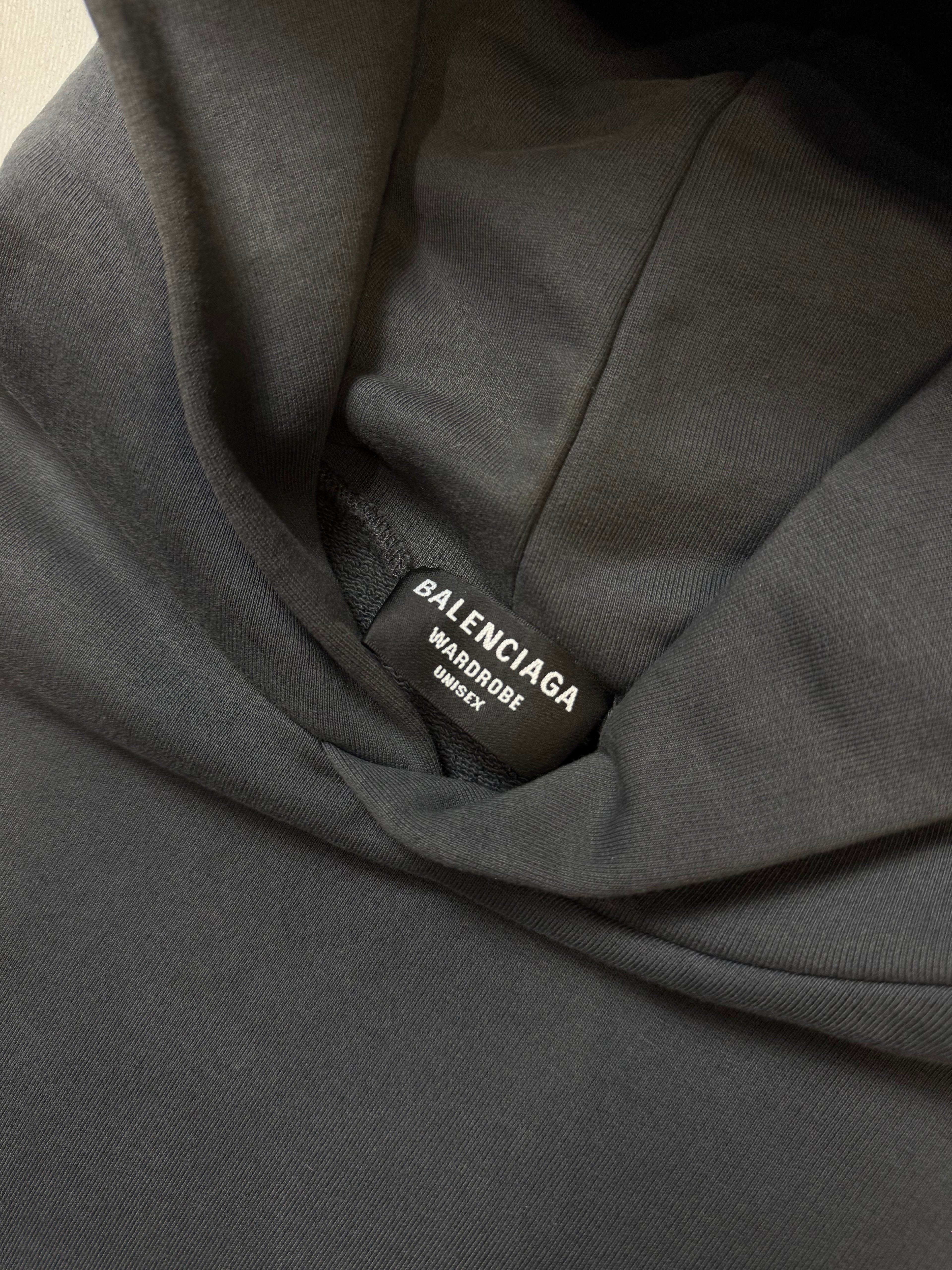 Balenciaga Political Campaign Hoodie Grey (USED)