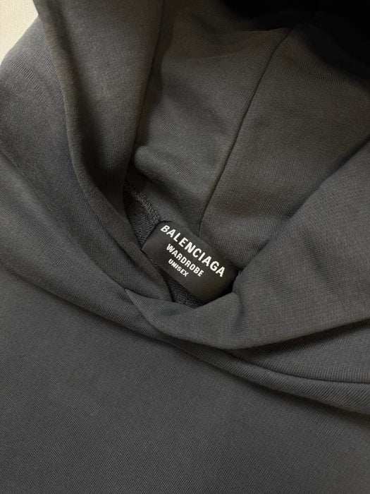 Balenciaga Political Campaign Hoodie Grey (USED) | Vitnage Clothing Store Canada