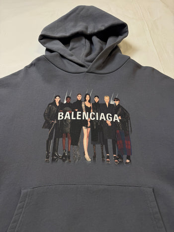 Balenciaga Top Model Hoodie Grey (USED)