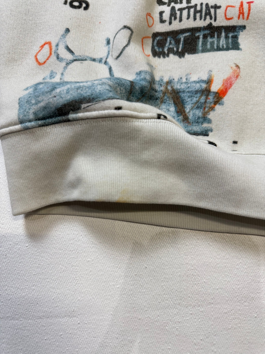 Masion Margiela MM6 Urban Art Print Sweatshirt White (USED)