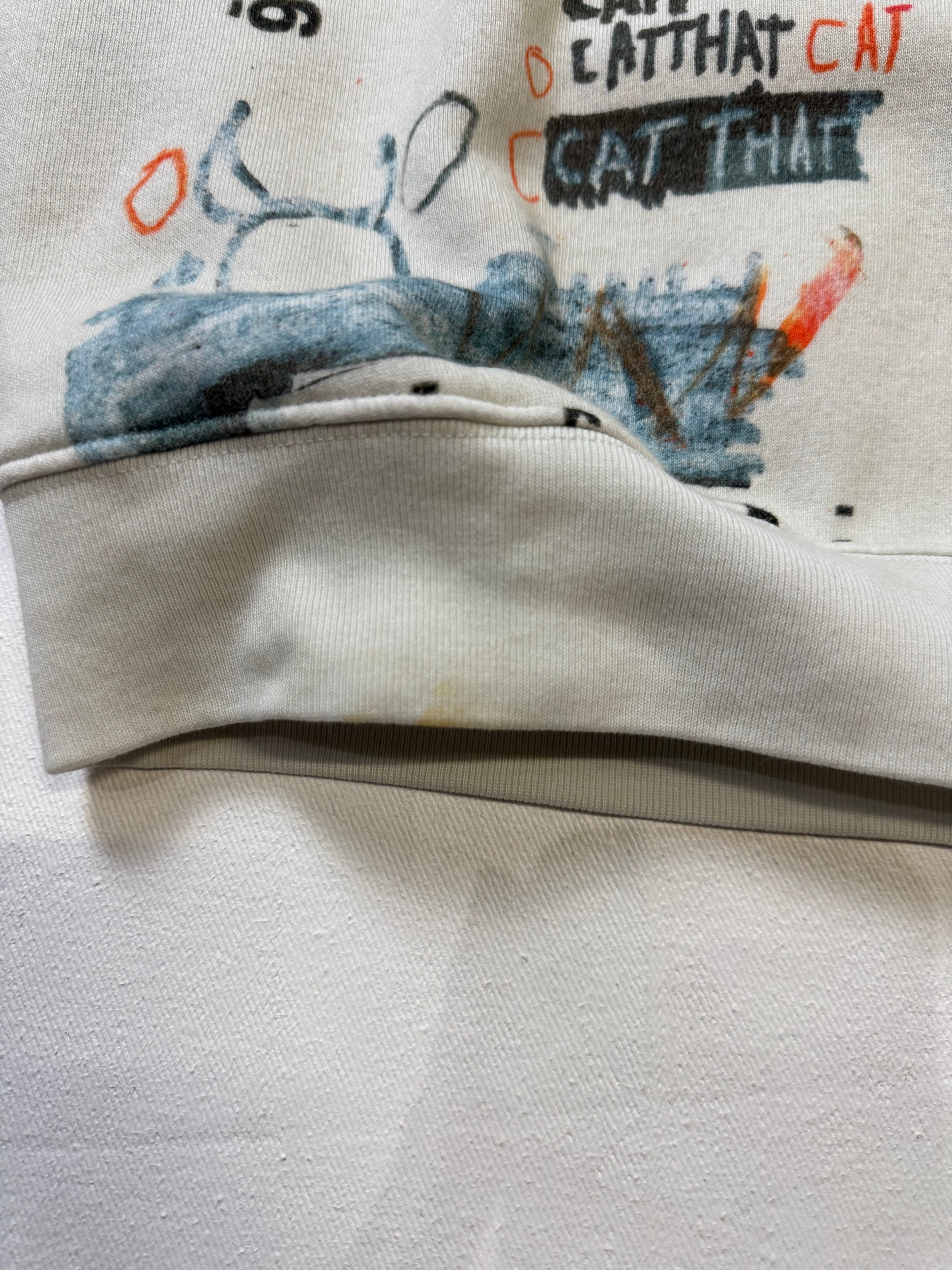 Masion Margiela MM6 Urban Art Print Sweatshirt White (USED)