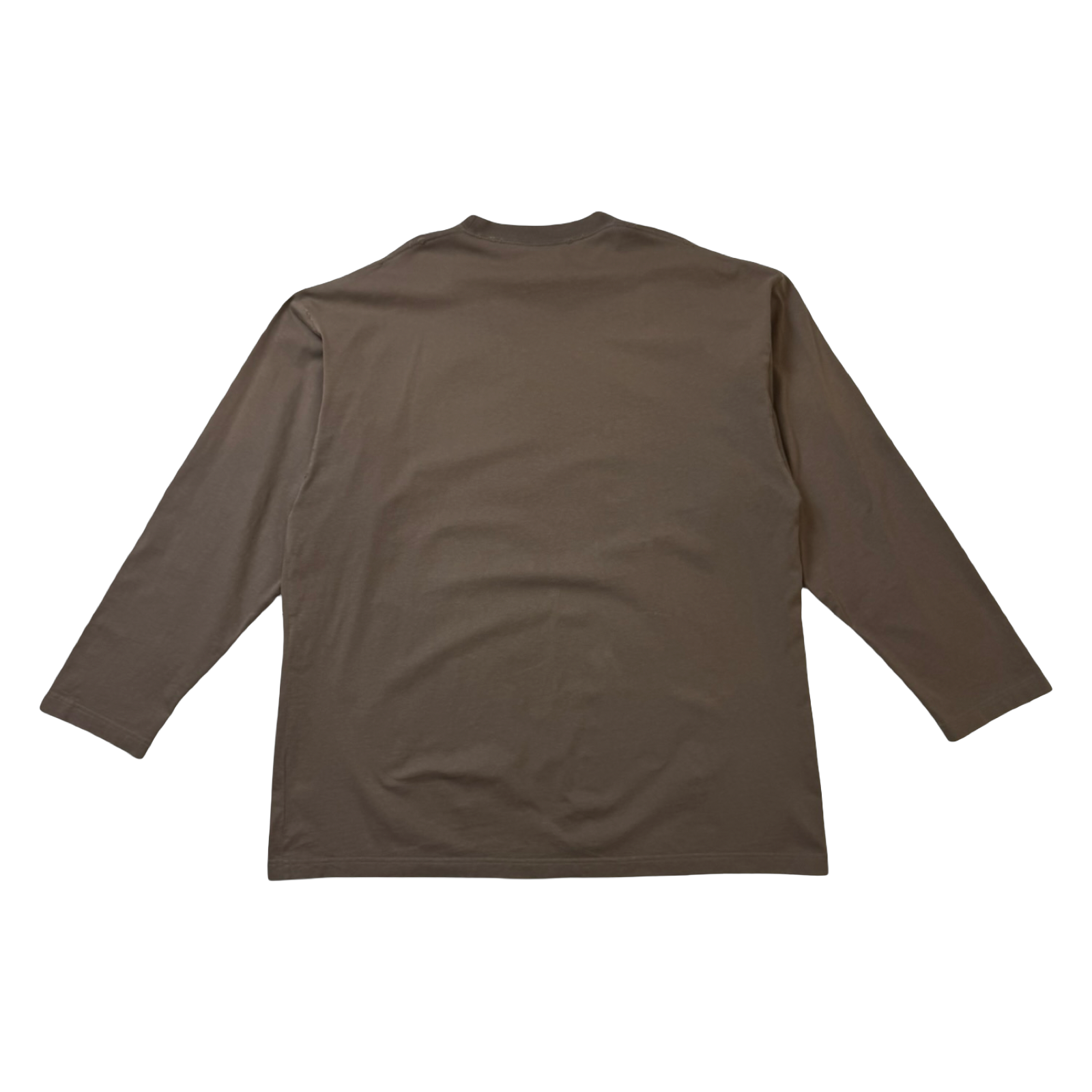 Balenciaga Caps Logo L/S Tee Brown (USED)