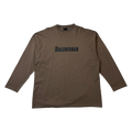 Balenciaga Caps Logo L/S Tee Brown (USED)
