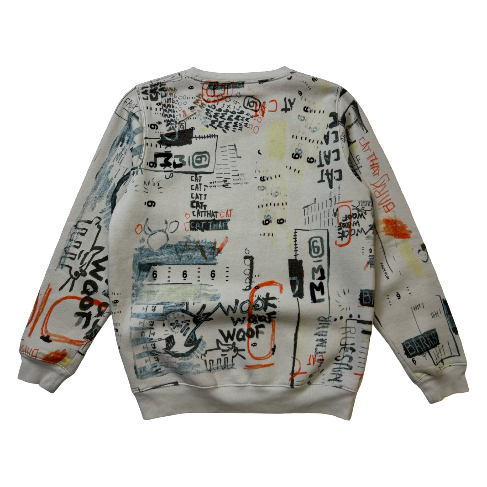 Masion Margiela MM6 Urban Art Print Sweatshirt White (USED)