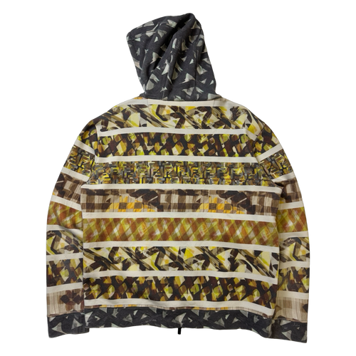 Fendi Multi-Color Pattern Zip Up Sweater (USED) | Vintage Clothing Store Canada
