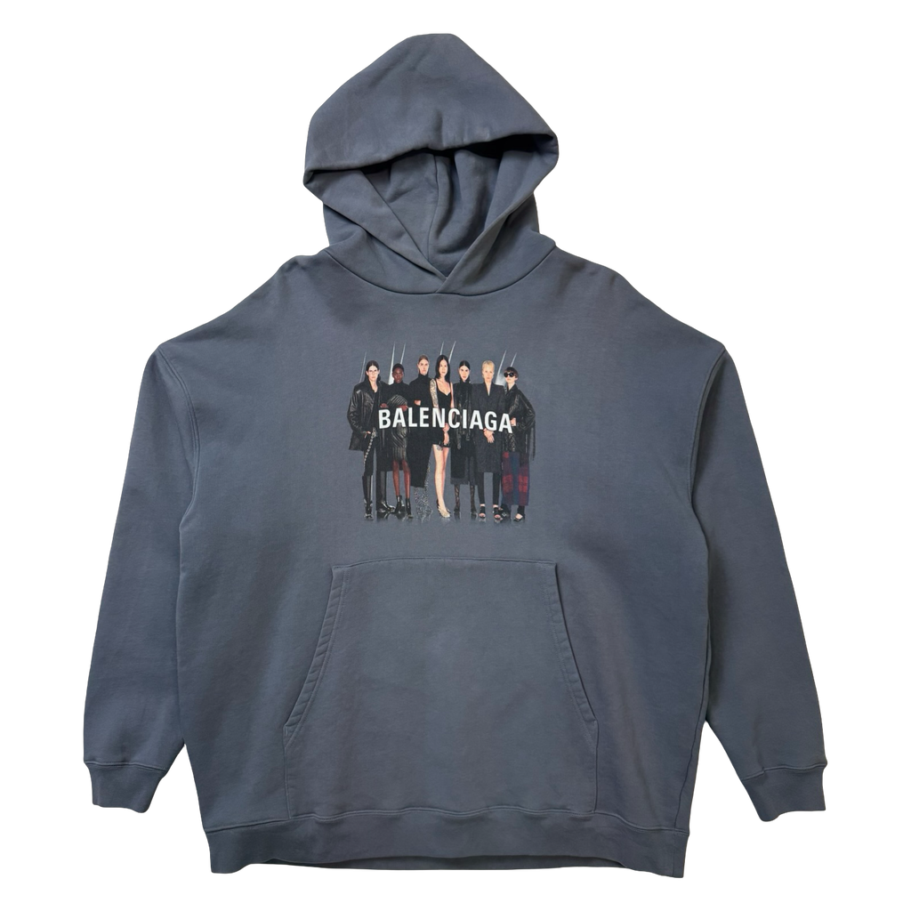 Balenciaga Top Model Hoodie Grey (USED)