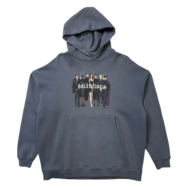 Balenciaga Top Model Hoodie Grey (USED)