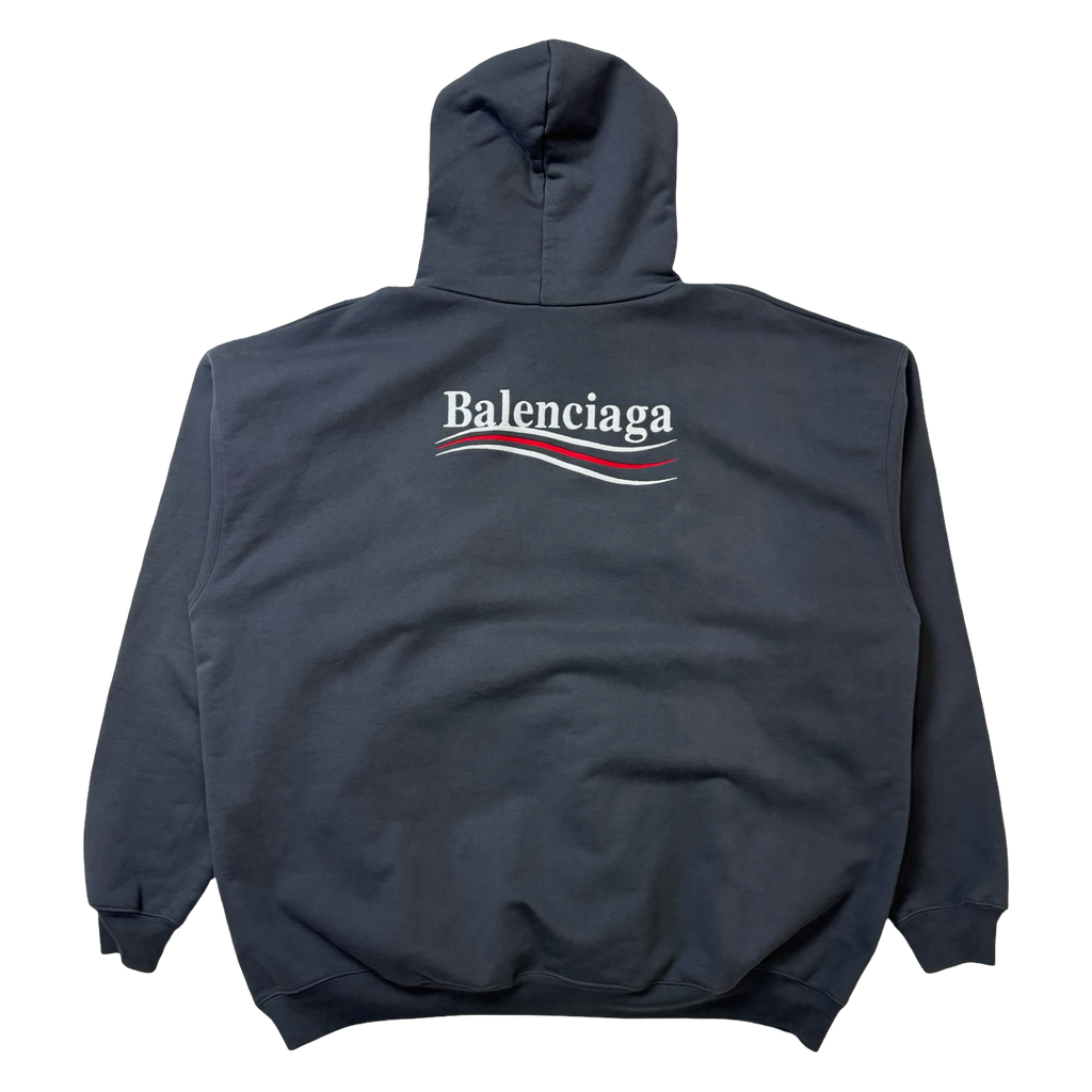 Balenciaga Political Campaign Hoodie Grey (USED)