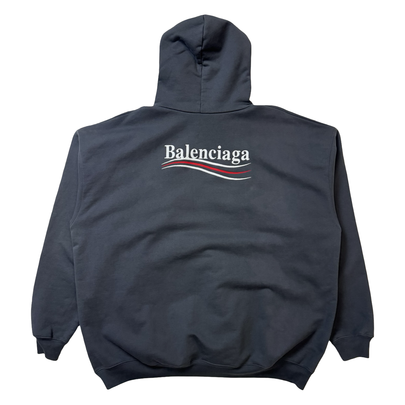 Balenciaga Political Campaign Hoodie Grey (USED)