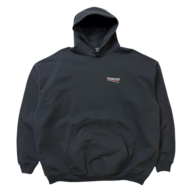 Balenciaga Political Campaign Hoodie Grey (USED)