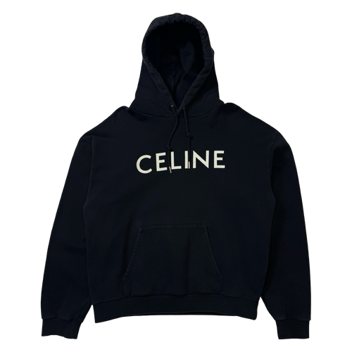Celine Logo Hoodie Black (USED) | Vintage Clothing Store Canada