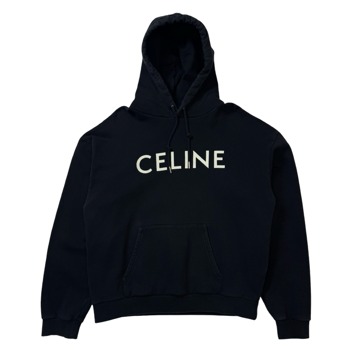 Celine Logo Hoodie Black (USED) | Vitnage Clothing Store Canada
