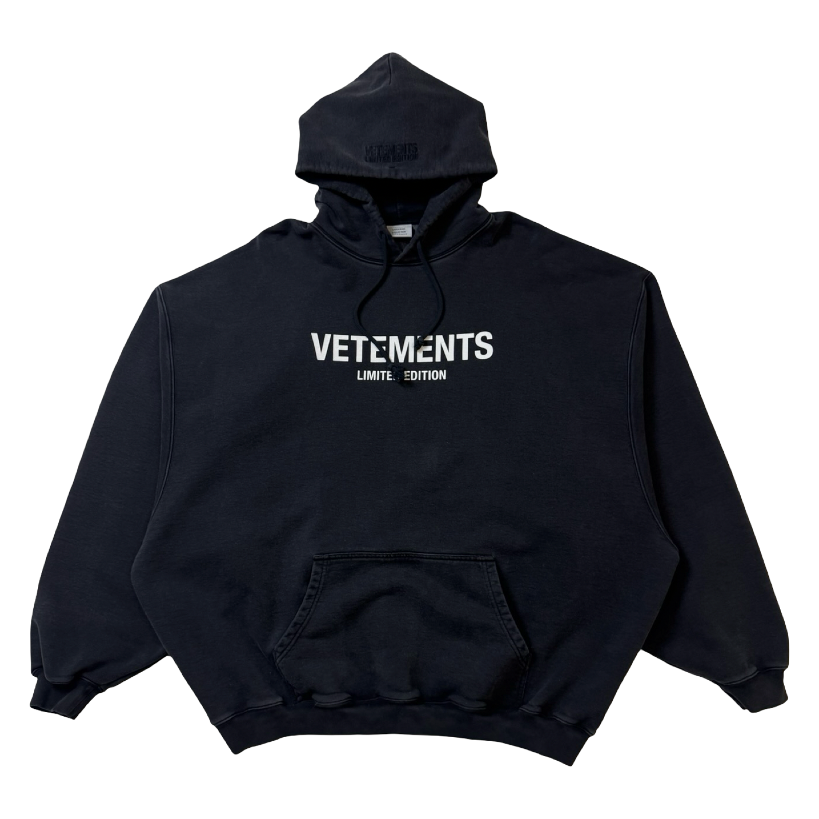Vetements Limited Edition Logo Hoodie Black (USED)