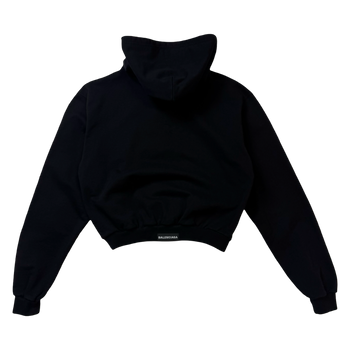 Balenciaga Unifit Cropped Zip Up Sweater Black (USED)