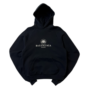 Balenciaga BB Mode Hoodie Black (USED)