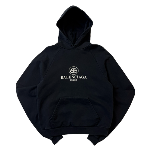 Balenciaga BB Mode Hoodie Black (USED) | Vintage Clothing Store Canada