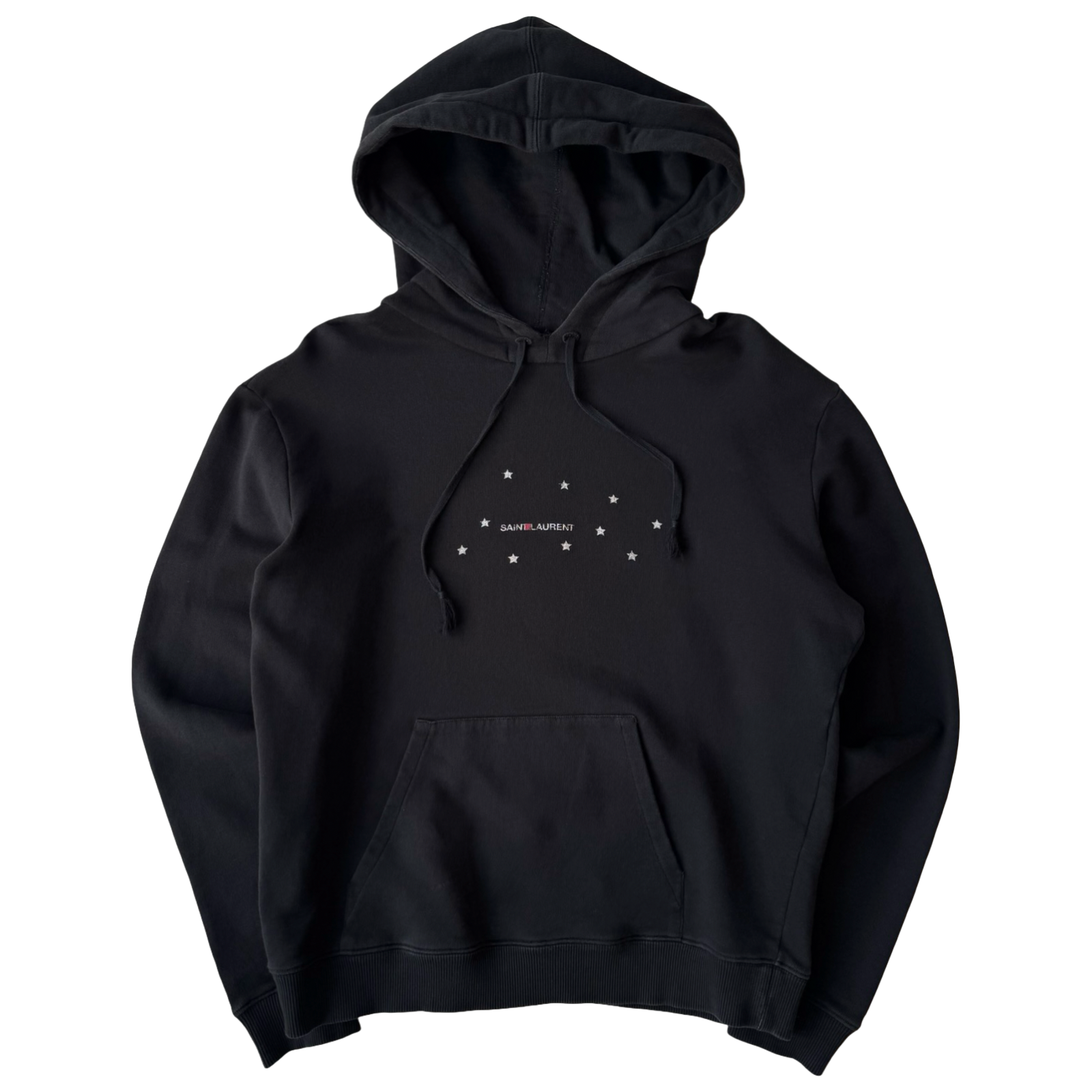 Saint Laurent Stars Logo Hoodie Black (USED)