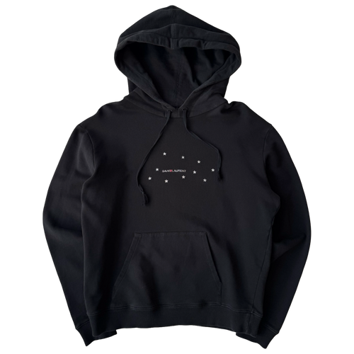 Saint Laurent Stars Logo Hoodie Black (USED) | Vintage Clothing Store Canada