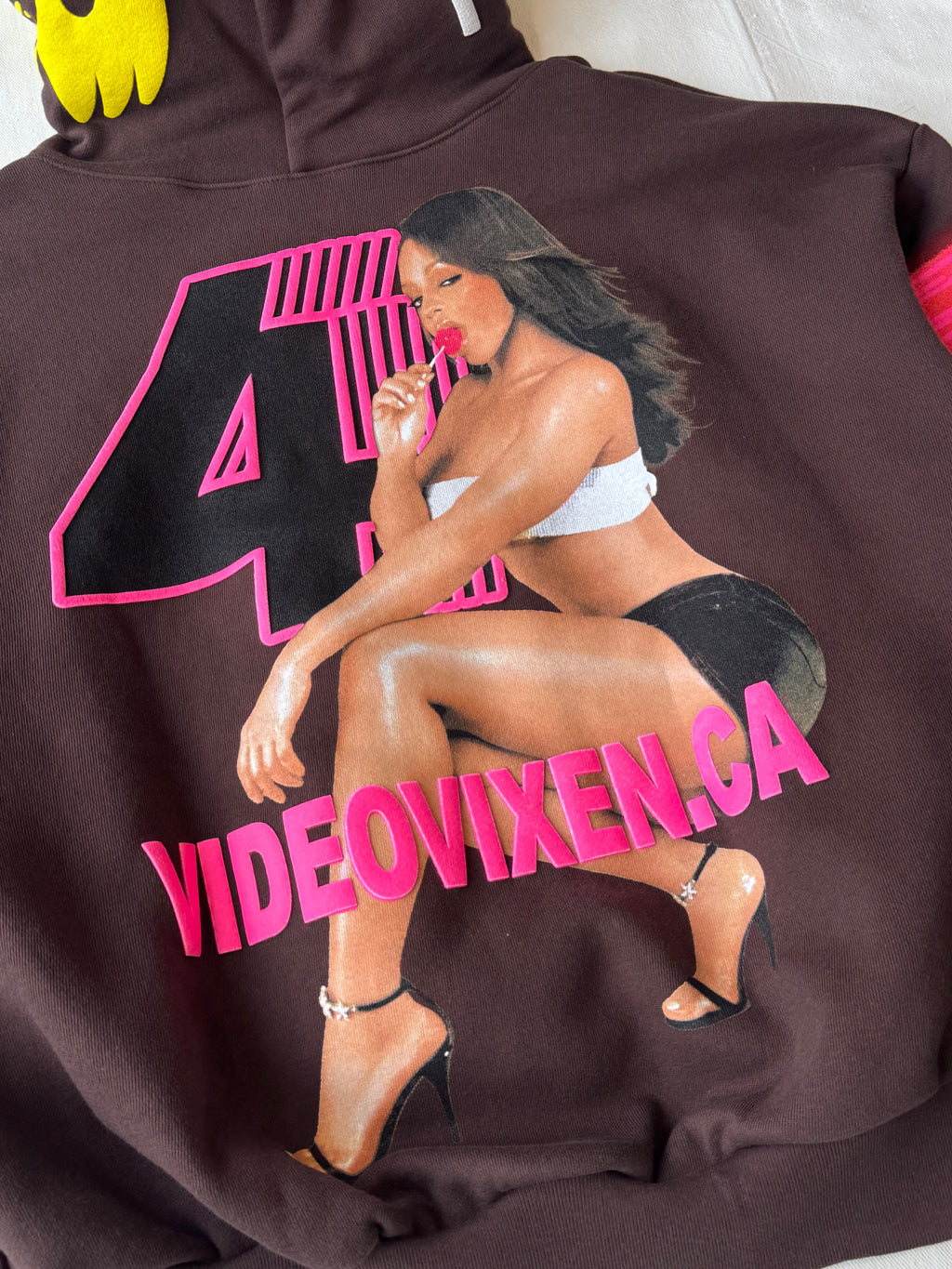 Drake $$$4U Hot Moms Vixen Hoodie Brown