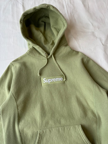 Supreme Box Logo Hoodie Sage (USED)