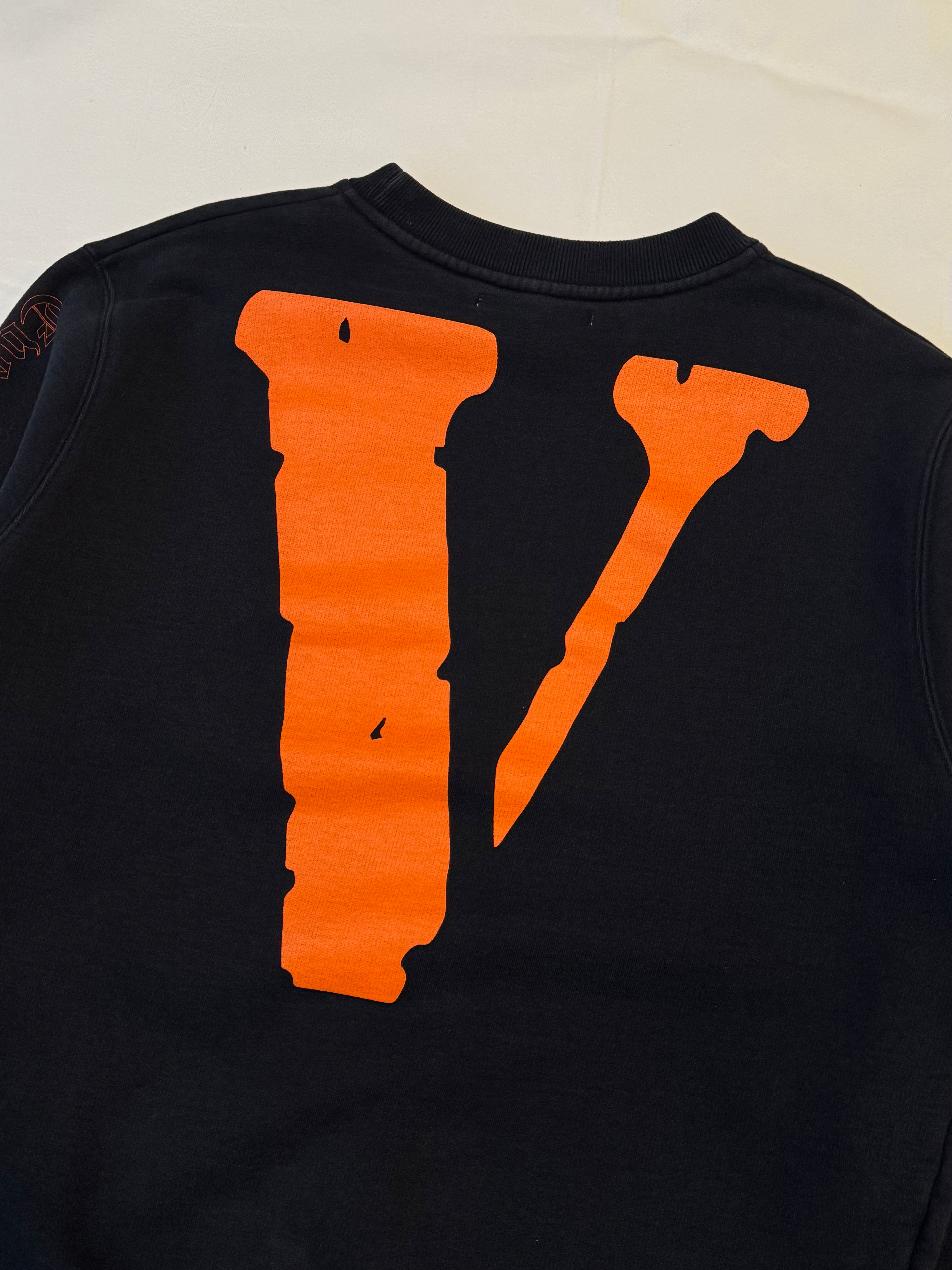 Off-White x Vlone Every Living Creature Dies Alone Sweatshirt Black (USED)