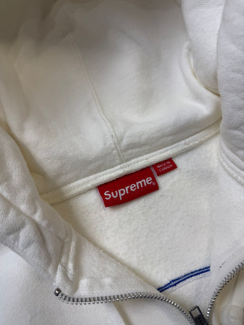 Supreme 666 Zip Up Sweater White (USED)