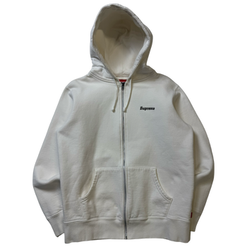 Supreme 666 Zip Up Sweater White (USED)