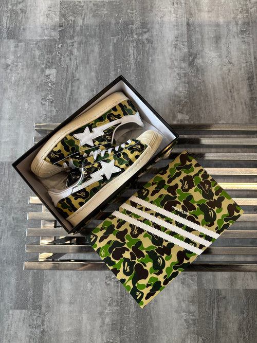 Adidas x BAPE Superstar ABC Camo Green (USED) | Vintage Clothing Store Canada