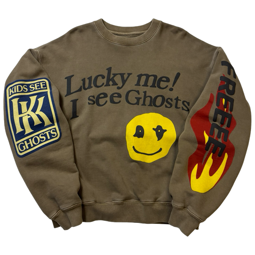 CPFM Kids See Ghosts Lucky Me Sweatshirt Brown (USED) | Vintage Clothing Store Canada