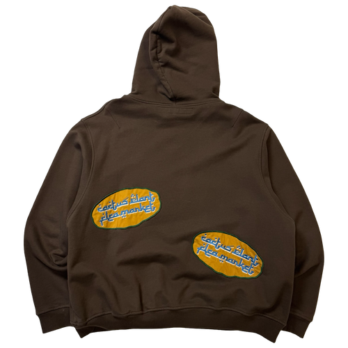 CPFM Farmers Market Oversized Hoodie Brown (USED) | Vintage Clothing Store Canada