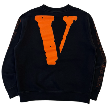 Off-White x Vlone Every Living Creature Dies Alone Sweatshirt Black (USED)
