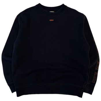 Off-White x Vlone Every Living Creature Dies Alone Sweatshirt Black (USED)