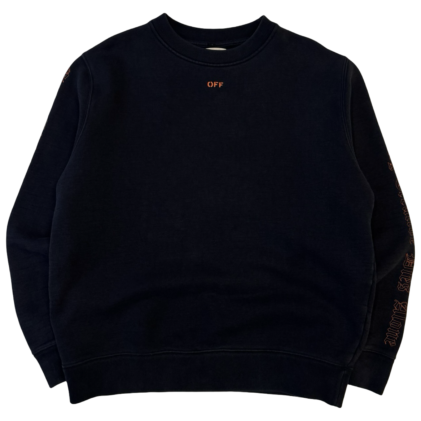 Off-White x Vlone Every Living Creature Dies Alone Sweatshirt Black (USED)