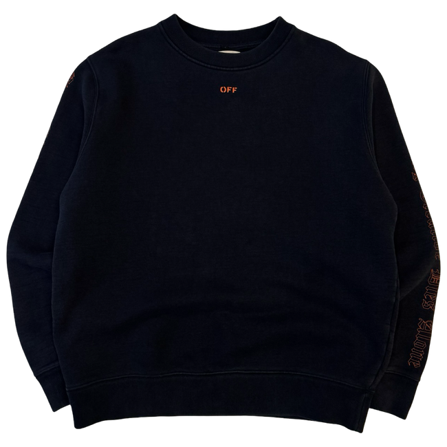 Off-White x Vlone Every Living Creature Dies Alone Sweatshirt Black (USED)