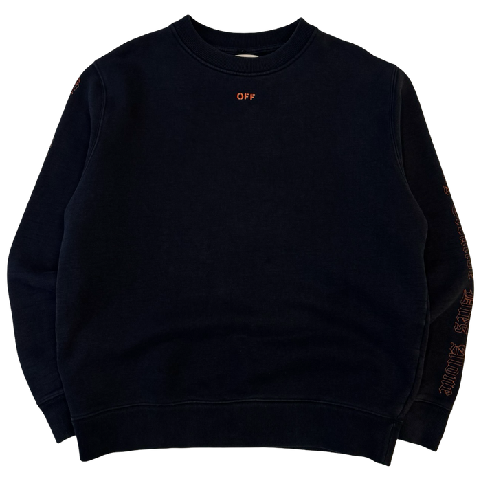 Off-White x Vlone Every Living Creature Dies Alone Sweatshirt Black (USED) | Vitnage Clothing Store Canada