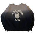 Vintage BAPE Gradient College Logo Sweatshirt (USED)