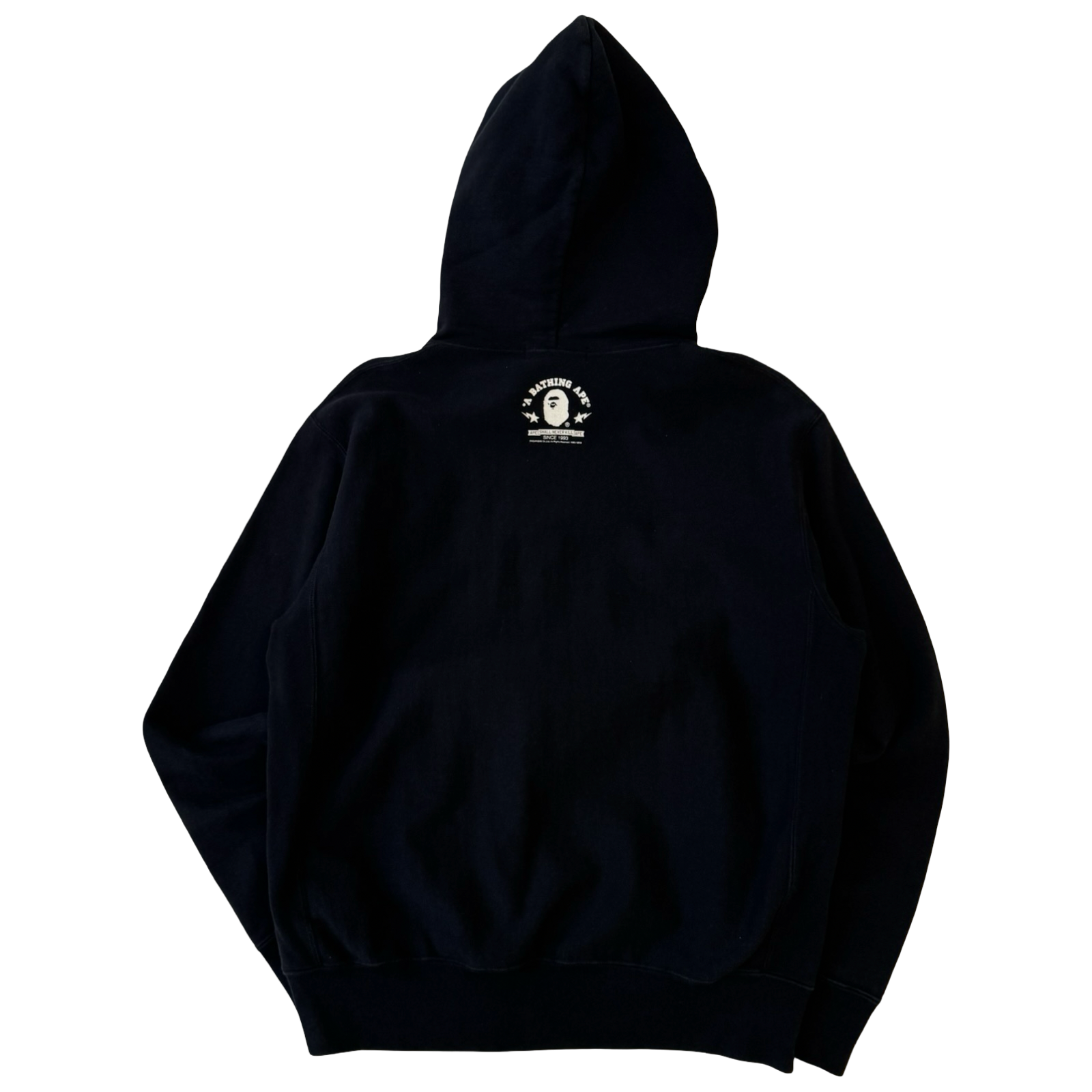 BAPE College Flame Pocket Zip Hoodie Black (USED)