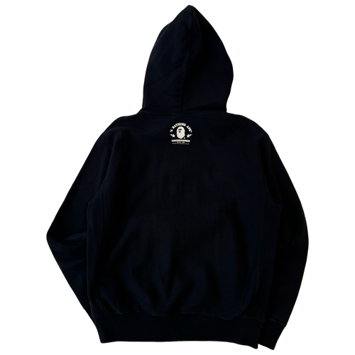 BAPE College Flame Pocket Zip Hoodie Black (USED) | Vintage Clothing Store Canada