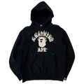 BAPE College Flame Pocket Zip Hoodie Black (USED)