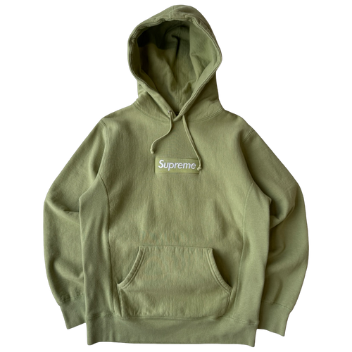 Supreme Box Logo Hoodie Sage (USED) | Vintage Clothing Store Canada