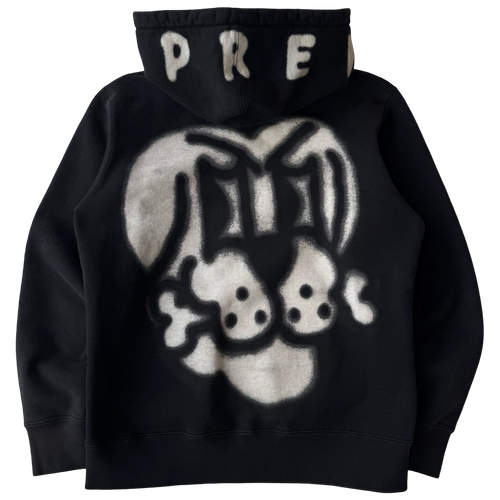 Supreme Bone Zip Up Sweater Black (USED) | Vintage Clothing Store Canada