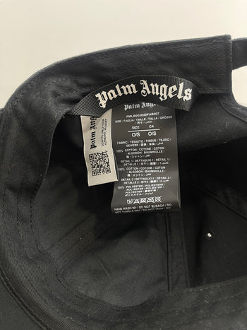 Palm Angels Jacquard Flames Logo Cap Black (USED)