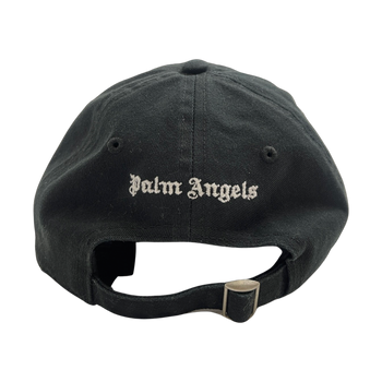 Palm Angels Jacquard Flames Logo Cap Black (USED)