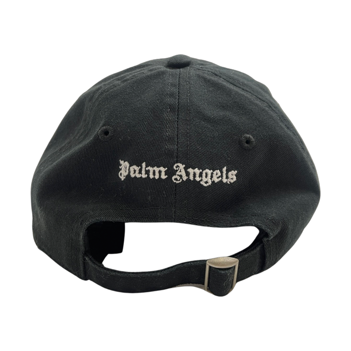 Palm Angels Jacquard Flames Logo Cap Black (USED) | Vitnage Clothing Store Canada