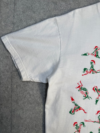 Supreme Christmas Skeleton Tee White (USED)