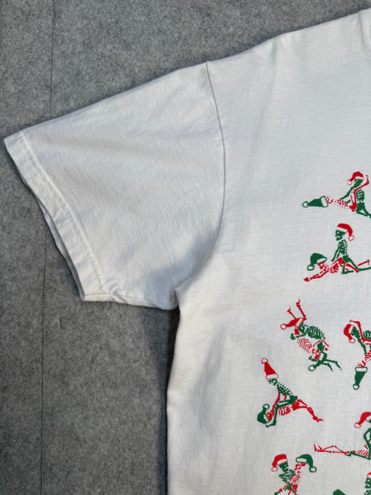 Supreme Christmas Skeleton Tee White (USED) | Vitnage Clothing Store Canada