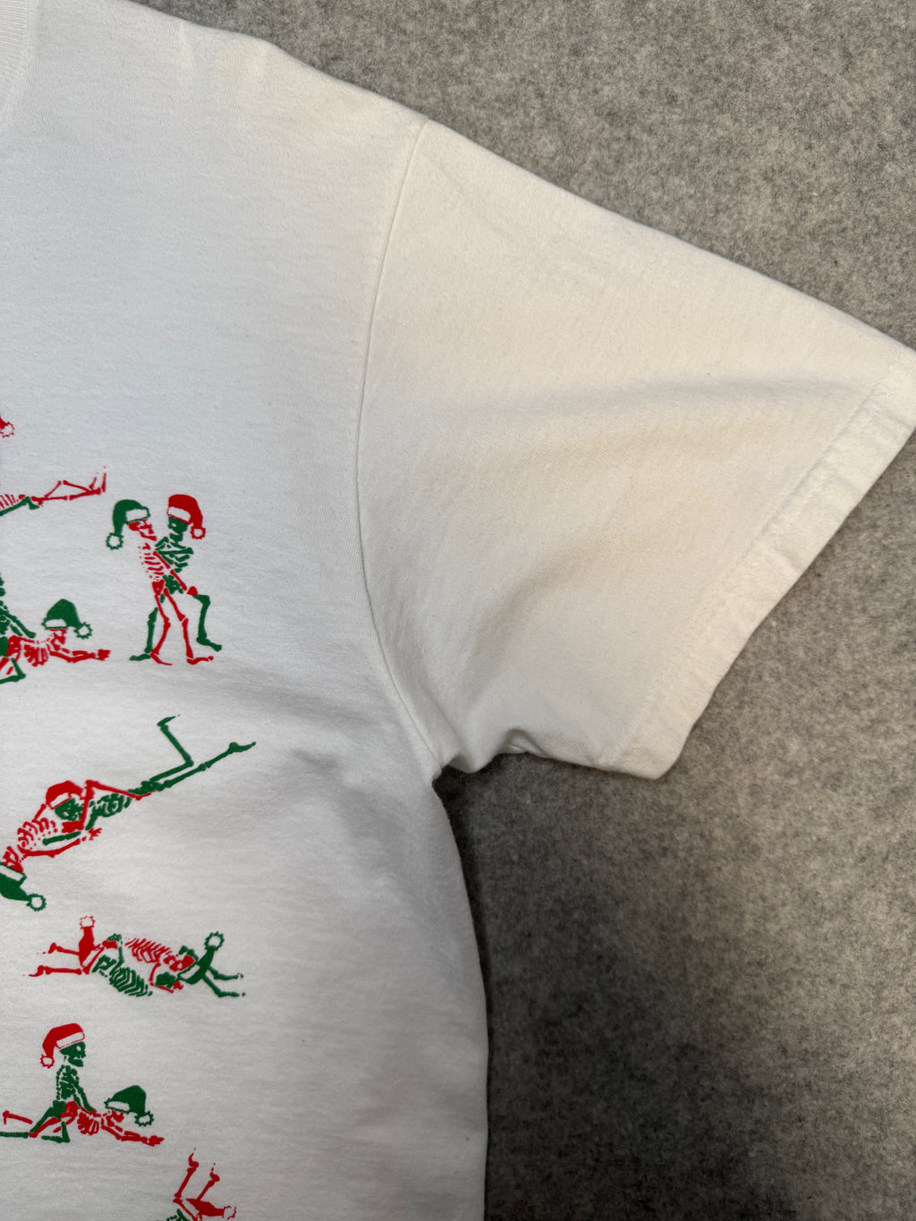 Supreme Christmas Skeleton Tee White (USED)